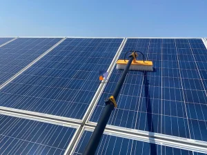 40 FT Adjustable Solar Panel Cleaning Brush Kit for Windows