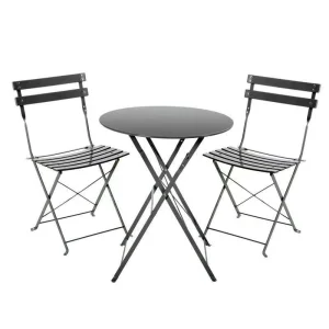 Indoor/Outdoor 3-Piece Foldable Bistro Set