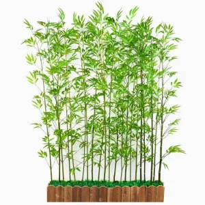 Artificial Lucky Bamboo Fence Artificial Bamboo Tree for Outdoor Indoor Decoration