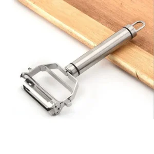 Stainless Steel 2-in-1 Vegetable Peeler Fruit Chopper Kitchen Tool Wbb12049