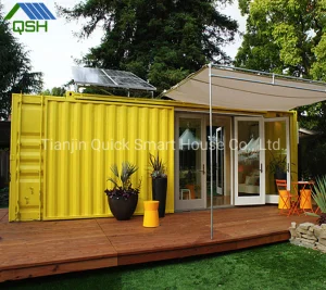 Casas de contenedores de envío terminadas y prefabricadas solares en venta usadas