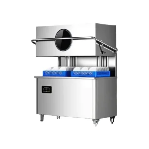 Factory Price Automatic Industrial Dishwasher with High Temperature Disinfection/Sterilization Hood Type Dishwasher for Bar