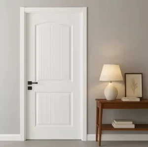 Primed Molded Solid Core Prehung Doors MDF 30X80 Interior White Wooden Door