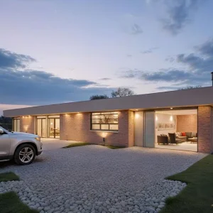 Casa prefabricada villa con estructura de acero ligero casa modular con 3bedroom