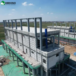 Talleres, fábricas, almacenes, edificios modulares de acero prefabricado de varios pisos