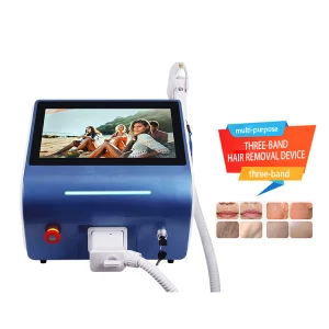Stock Portable 808nm Diode Laser Hair Removal Machine Dual Cooling System Painless Professional Device for Home Commercial Use