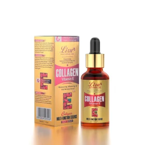 Suero facial hidratante antienvejecimiento con colágeno y vitamina E de Liru
