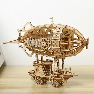Wooden 3D Puzzle DIY Airship Model Toy