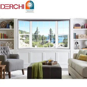 Nfrc Standard Sound Insulation Aluminium Fixed Picture Windows Grill Design Bay-Bow Windows