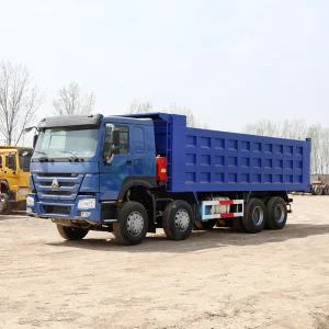 8X4 Tipper Refurbished Sinotruk HOWO Dump Truck 371HP 12 Tires