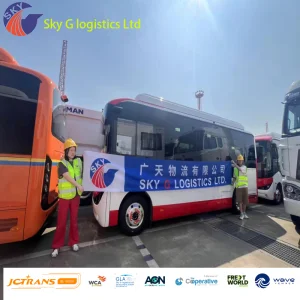 Roro Shipping for New Energy Buses/New Energy Vehicles/Excavators/Heavy Trucks/Special Vehicles Shanghai/Shenzhen/Qingdao to UK/Europe/Middle East