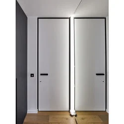 High Quality Hidden Invisible Modern Solid Core Wooden Interior White Casement Flush Door Solid Wood Made