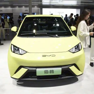 Electric. Byd Dolphin Surf: Foldable Rear Seats Wireless Charging Practical EV