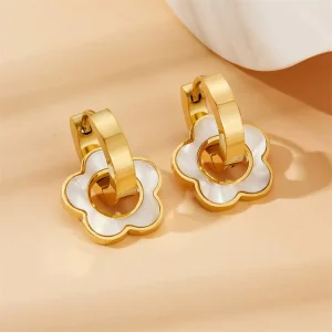 14K 18K مجوهرات حلقات هوائية متدلية