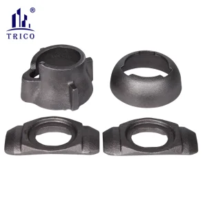 Steel Cuplock Scaffolding Accessories Parts Top Cup Bottom Cup with Drop Forged Ledger Blade