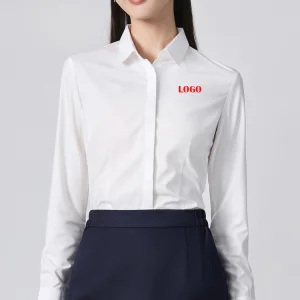Custom Women's Long Sleeve Plain Work Uniform