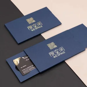 Caixa de embalagem para cartão de presente com deslizador personalizado impresso criativo para membros VIP