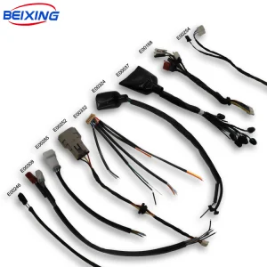 New Energy E00196 EV Cable Harness for Automobiles High Voltage DC1000V/1500V Bare Copper Conductor Adapter Connector PVC