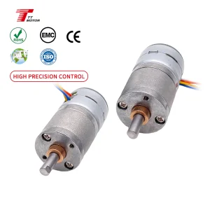 China Supplier 12V 20mm DC Stepper Gear Motors Permanent Magnet Type