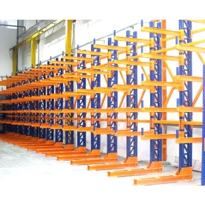 Single Sided Cantilever Racking System Heavy Duty Adjustable Rack for High Capacity Long Material Storage