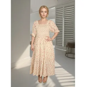 OEM Premium French Floral Short Sleeve Dress - Customizable Fit & Design Suppliers, Factory