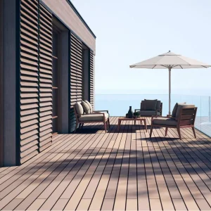 WPC Composite Flooring &amp; Railings: Fire-Resistant Grilles with Epoxy Resin Coating