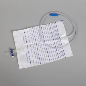 90cm Length Tube 2000ml Medical Grade PVC Adult T Outlet Bed/Urine Collector Bag