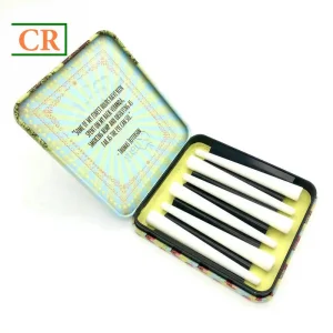 Custom 4.35 Inches Hinged Tin Box for Six Prerolls Suppliers, Factory