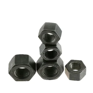 High Strength DIN934 Carbon Steel Hexagon Nut Black Oxide Hex Fastener