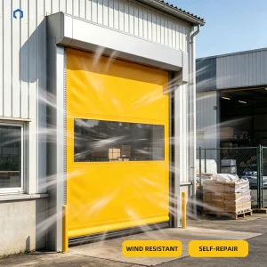 Windproof Automatic PVC High Speed Roll Up Door