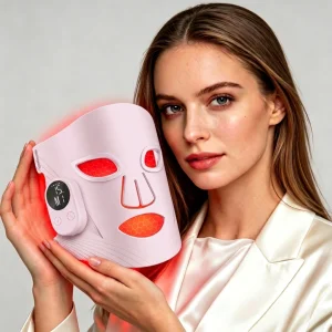 Customizable Wireless Magnetic LED Facial Care Mask Red Light Therapy For The Face Machine