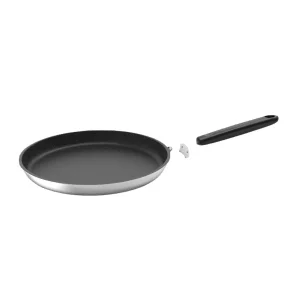 Stainless Steel Flat-Bottom Non-Stick Frying Pan Multiple Sizes Clean Easy