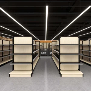Rack Daily Necessities, Grain and Oil, Department Stores, Steel and Wood Shelves, Display Racks, Shopping Mall Shelves