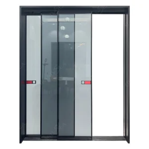 Balcony Modern Custom Wardrobe Kitchen Internal Aluminum Profile Slim Narrow Frame Sliding Glass Door