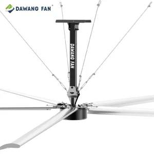 CE Aluminum Alloy 5 Blade PMSM Motor Electric Outdoor Industrial 1.1kw 20ft 6m Fan Blade HVLS Fan Ceiling