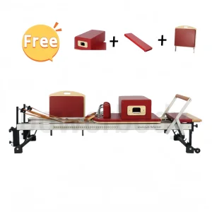 Premium Aluminum Pilates Reformer Bed with Extended Legs Aluminum Reformer Pilates Studio Equipment Yoga Reformer