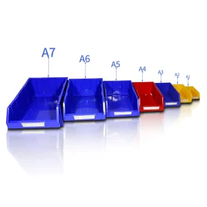 Shibang Stackable Plastic Storage Bin Garage Rack Shelf for Screw Nut Hardware Electronics Parts Hanging Shoes Food Tools
