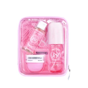 Kosy Mosy Creamy Vanilla Cotton Candy Gourmand Fragrance Set - Long Lasting Body Mist 100ml+60ml+50g 2026 Trending Scent