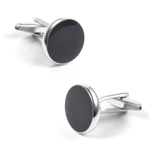 Round Enamel Cufflinks