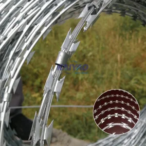 Flat Panel Blade Razor Barbed Wire System for Space-Limited Sites