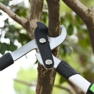 Tijeras de podar de corte rápido con mango de metal recubierto de aluminio y acero, hoja de repuesto para podadora de palanca