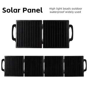 Painel Solar Monocristalino Portátil de Alta Eficiência para Uso Versátil