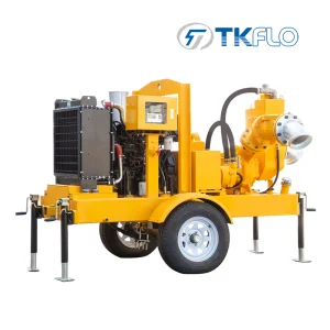 Movable Emergency Flood Control Diesel Engine Self-Priming Water Well Point Dewatering Pump