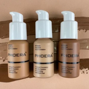 Phoera Matte Foundation Waterproof Foundation for Dark Skin Full Coverage