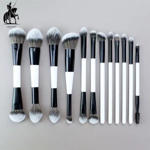 12PCS Dual End Synthetic Hair Vegan Makeup Brushes