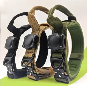 Coleira GPS à prova d'água Airtag 100% para cães de médio e grande porte, coleira ajustável para cães