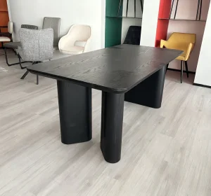 Walnut Wavy Base Table
