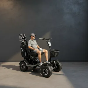Foldable Single Seat Li Battery 4 Wheels Mobility Golf Scooter Golf Buggy