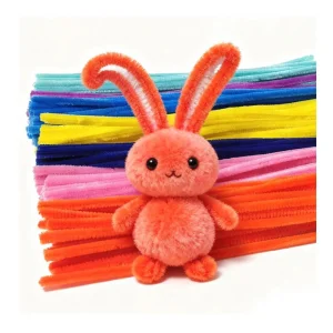 Customized Color Bright Color DIY Art Kit 8mm X 30cm High Quality Chenille Stem Fuzzy Wire Material Easy Use Creative
