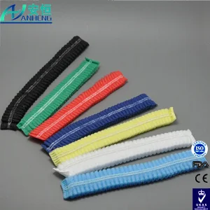 Disposable Colorful PP Non Woven Mob Cap, Clip Cap and Strip Cap